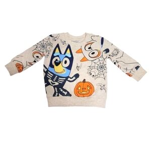 Bluey Cartoon Halloween Sweater Long Sleeve Casual Kids Top Baby Boys Size 12m